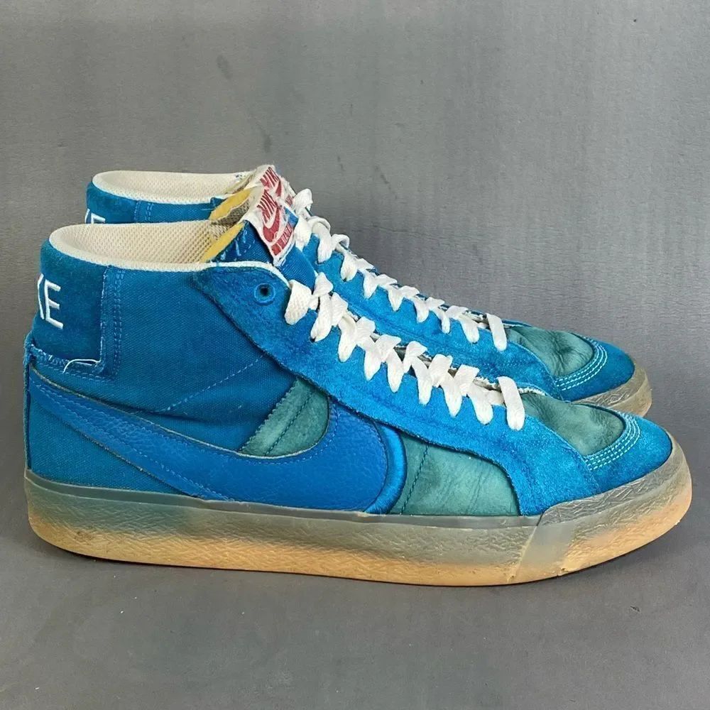Nike ZOOM BLAZER MID PREMIUM PLUS SB 'TEAL GUM' sneaker shoes mens size 10